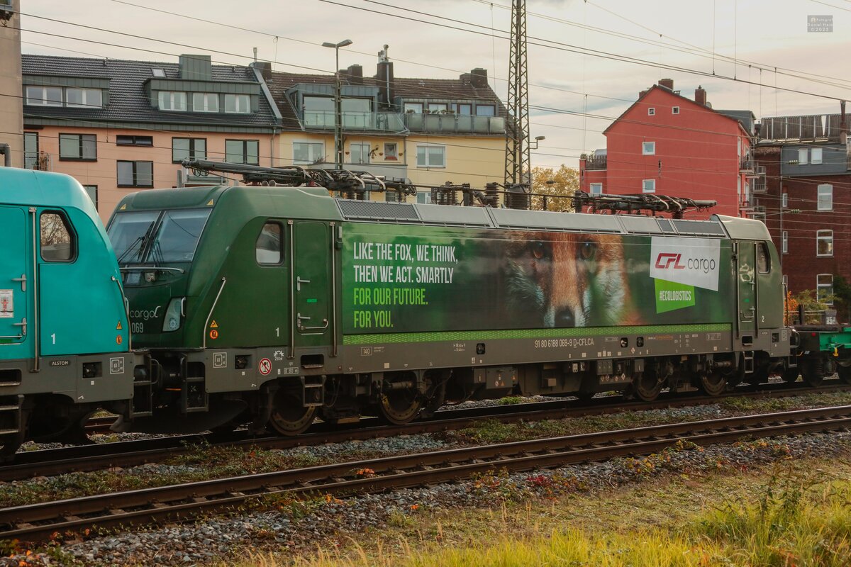 188 069 CFL Cargo  #ECOLOGISTICS  in K�ln, November 2025.