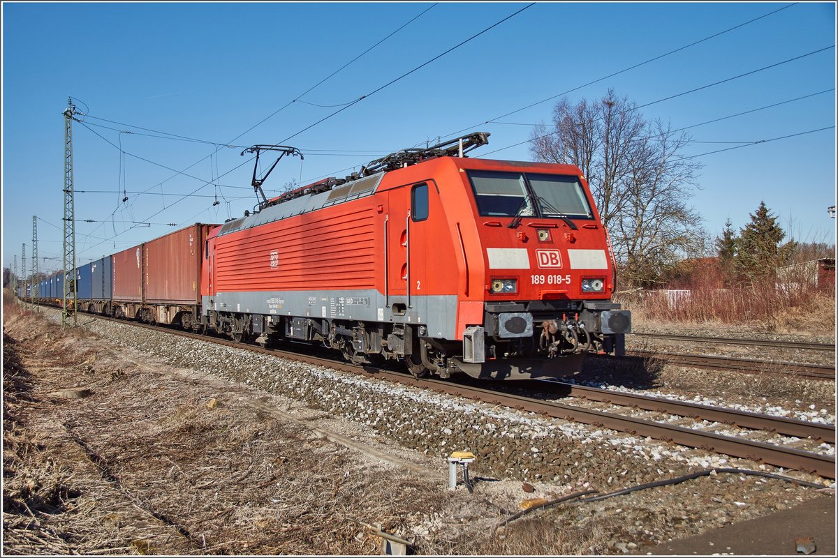 189 018-5 / Dettelbach Bhf / 27.02.2019