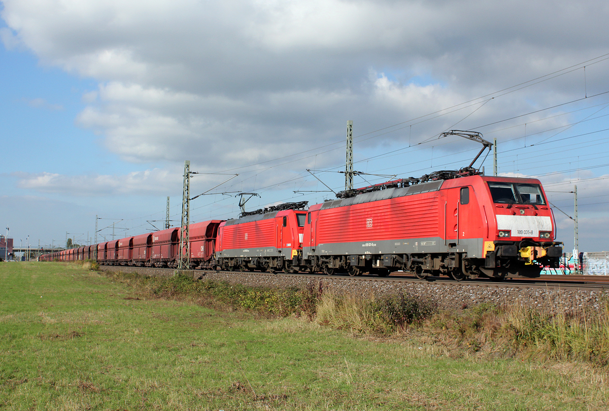 189 031-8 & 189 032-6 bei Porz(Rhein) am 07.10.2013