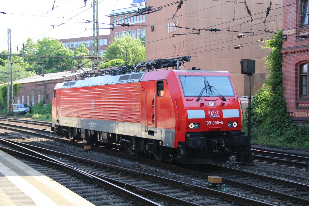189 056-5 als Lz am 06.06.2015 in Hamburg-Harburg.