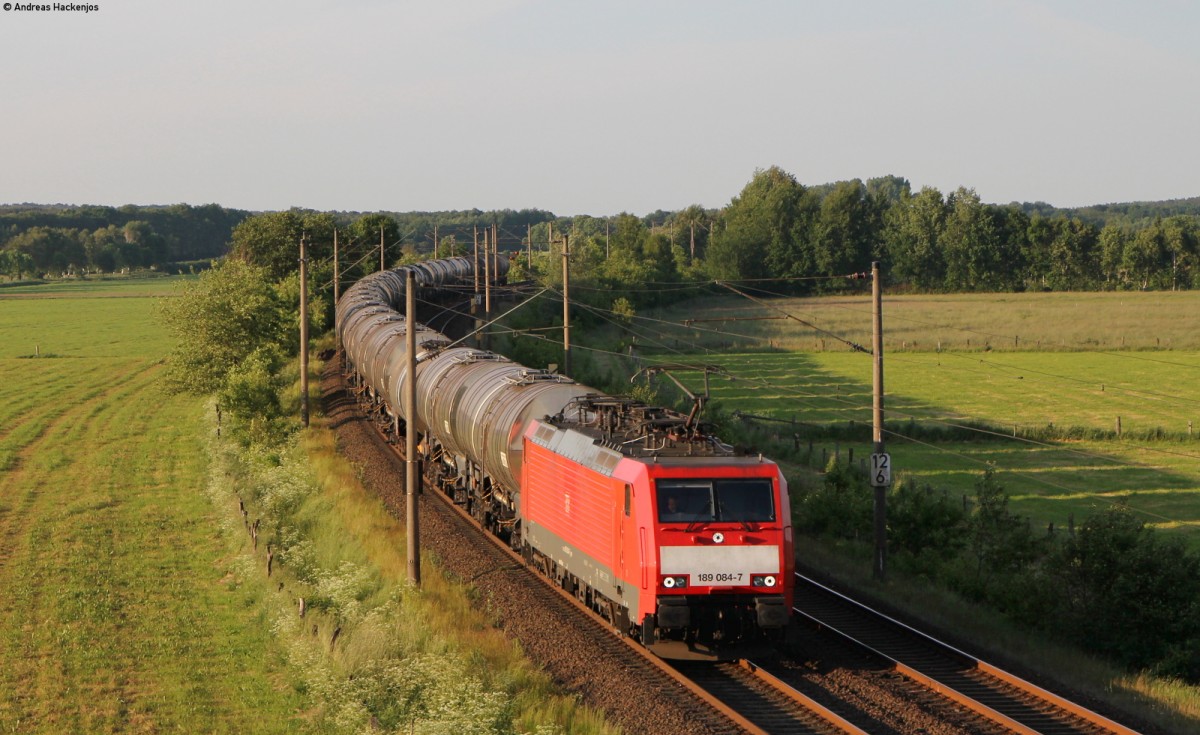 189 084-7 mit einem Öler bei Ramelsloh 30.5.14