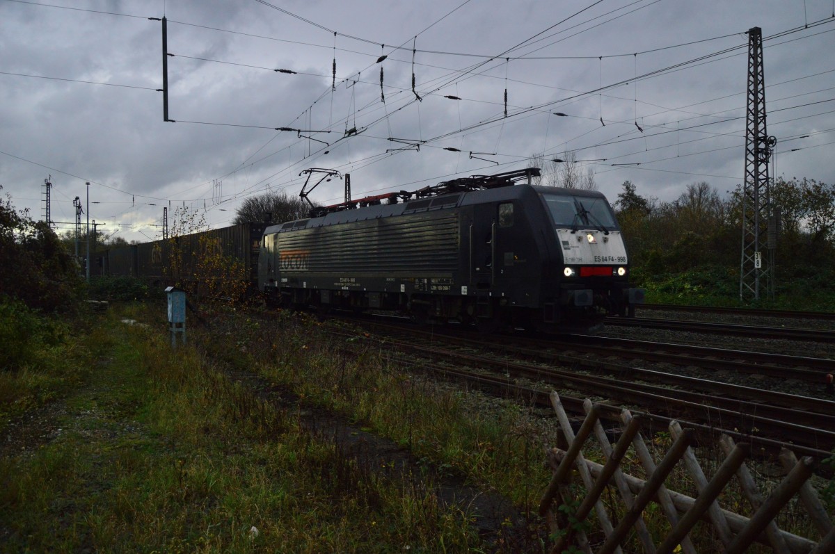 189 098-7 mit Kastelzug in Grevenbroich. 20.11.2015