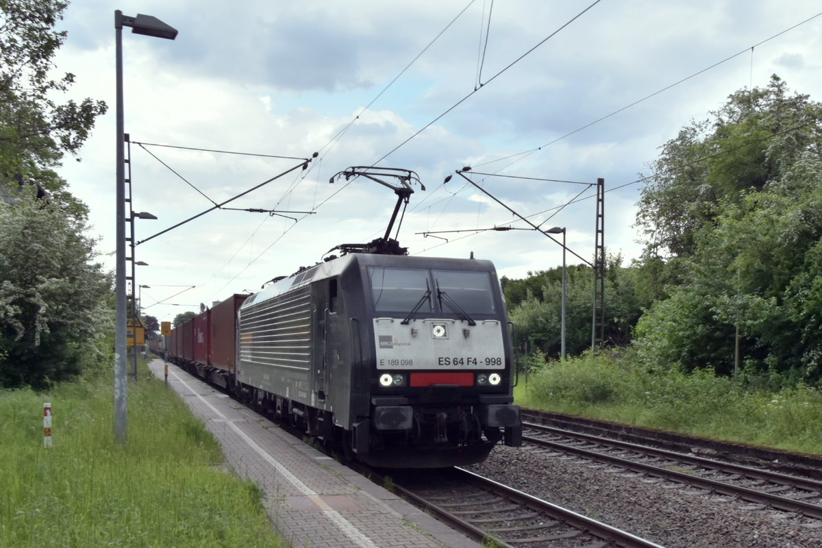 189 098 MRCE für LOCON in Jüchen. 11.5.2017