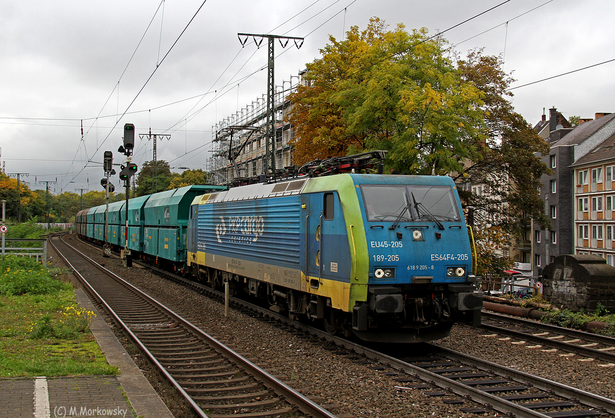 189 205 / EU45-205  PKP Cargo  mit einem Kohlezug aus Venlo nach Dillingen in Köln Süd am 22.10.2015