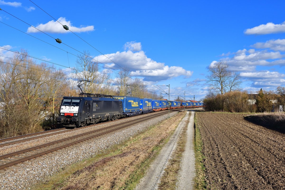 189 280 mit DGS 42978 am 21.02.2020 bei Langenisarhofen.
