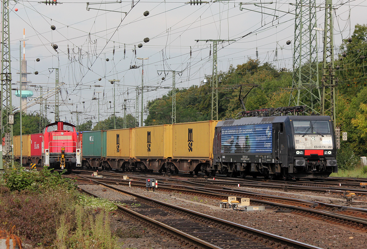 189 281 (TX Logistik)  Bayernhafen  in Gremberg am 19.09.2014