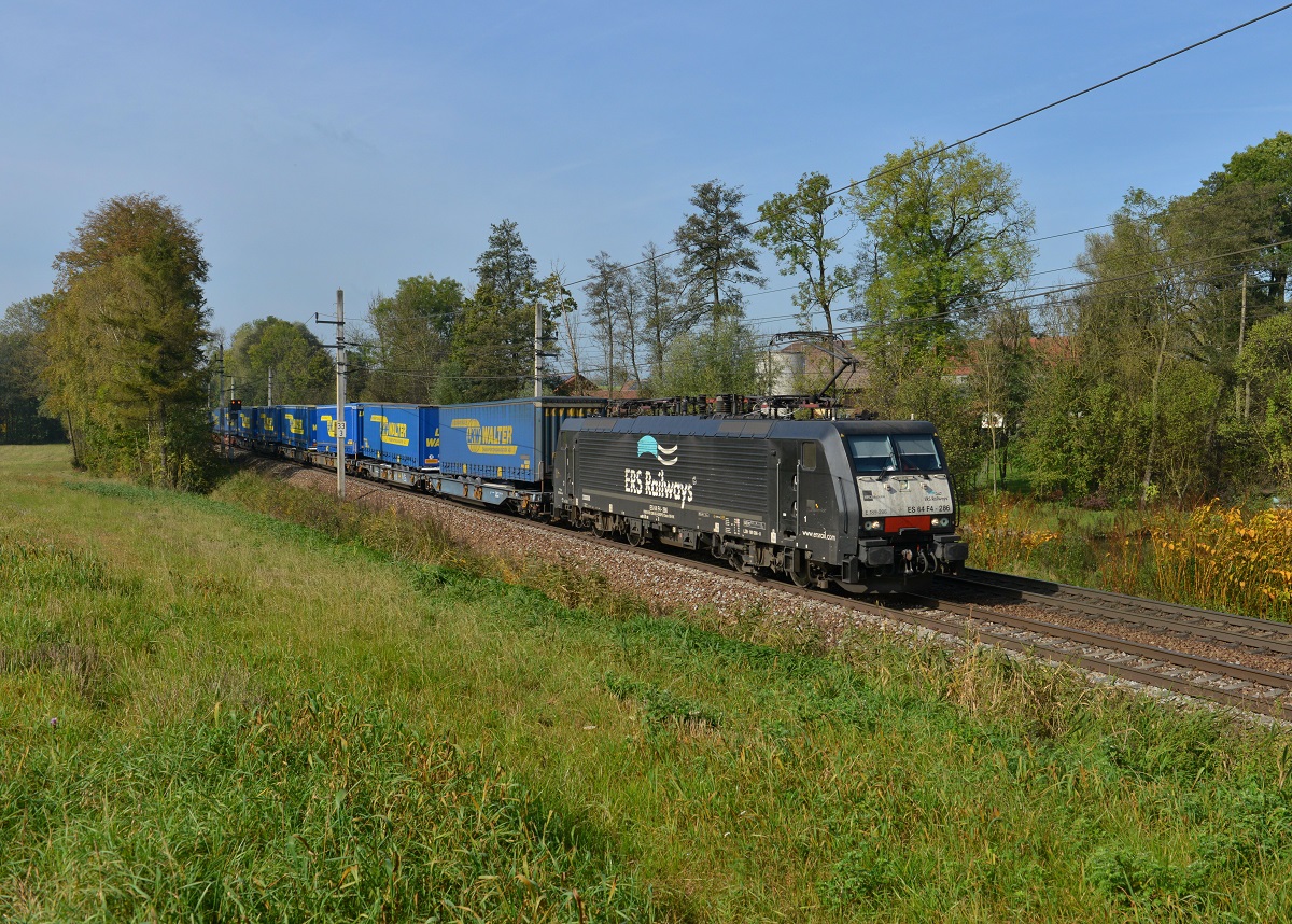 189 286 mit dem TX-Walter am 12.10.2014 bei Kimpling.