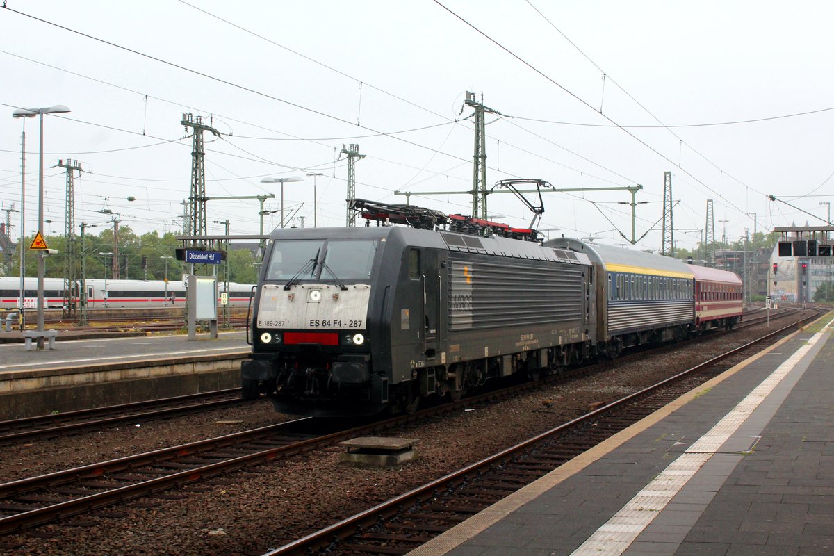 189 287 fuhr am 28.07.2019 von Neuss kommend in Düsseldorf HBF ein.