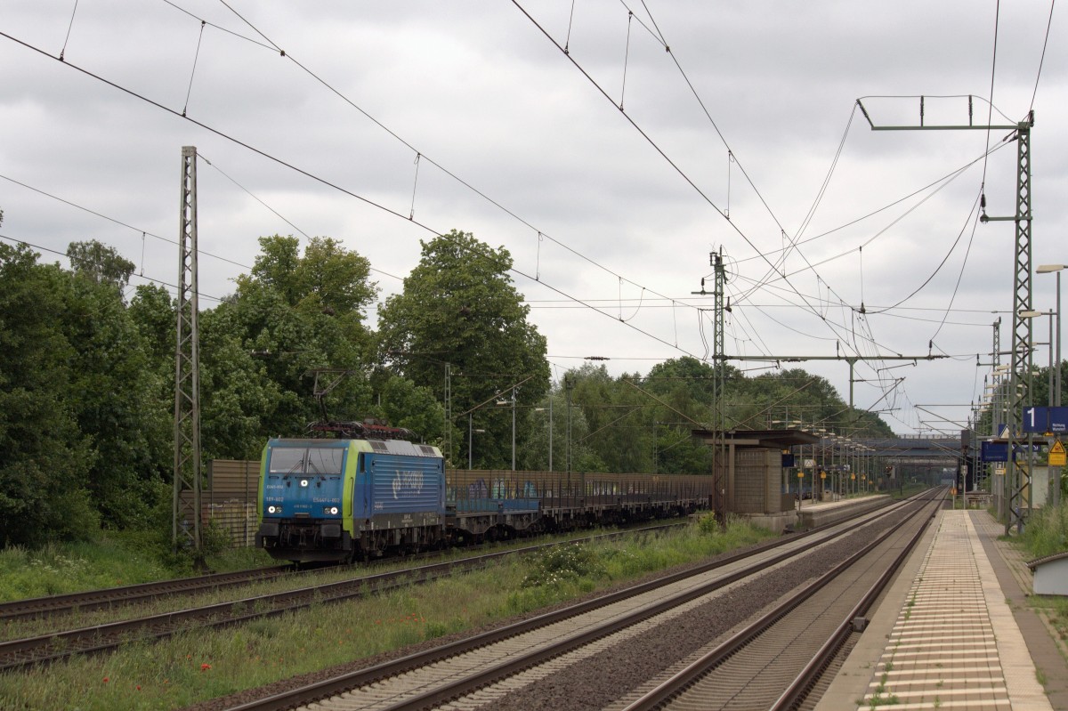 189 802 durchfährt am 29.05.2014 den Haltepunkt Dedensen/Gümmer