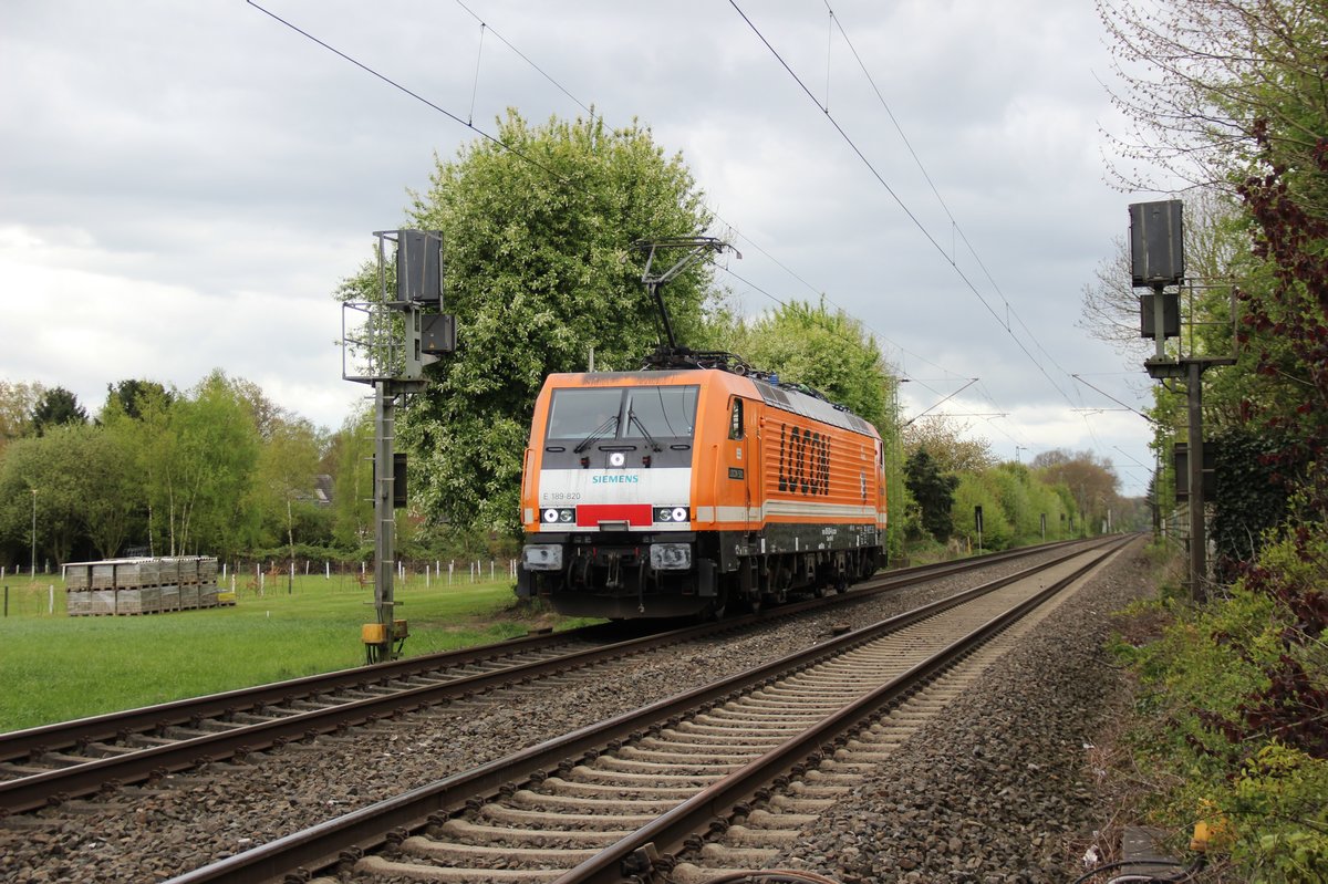 189 820 auf dem Weg gen Norden durch Sythen am 23.4.17