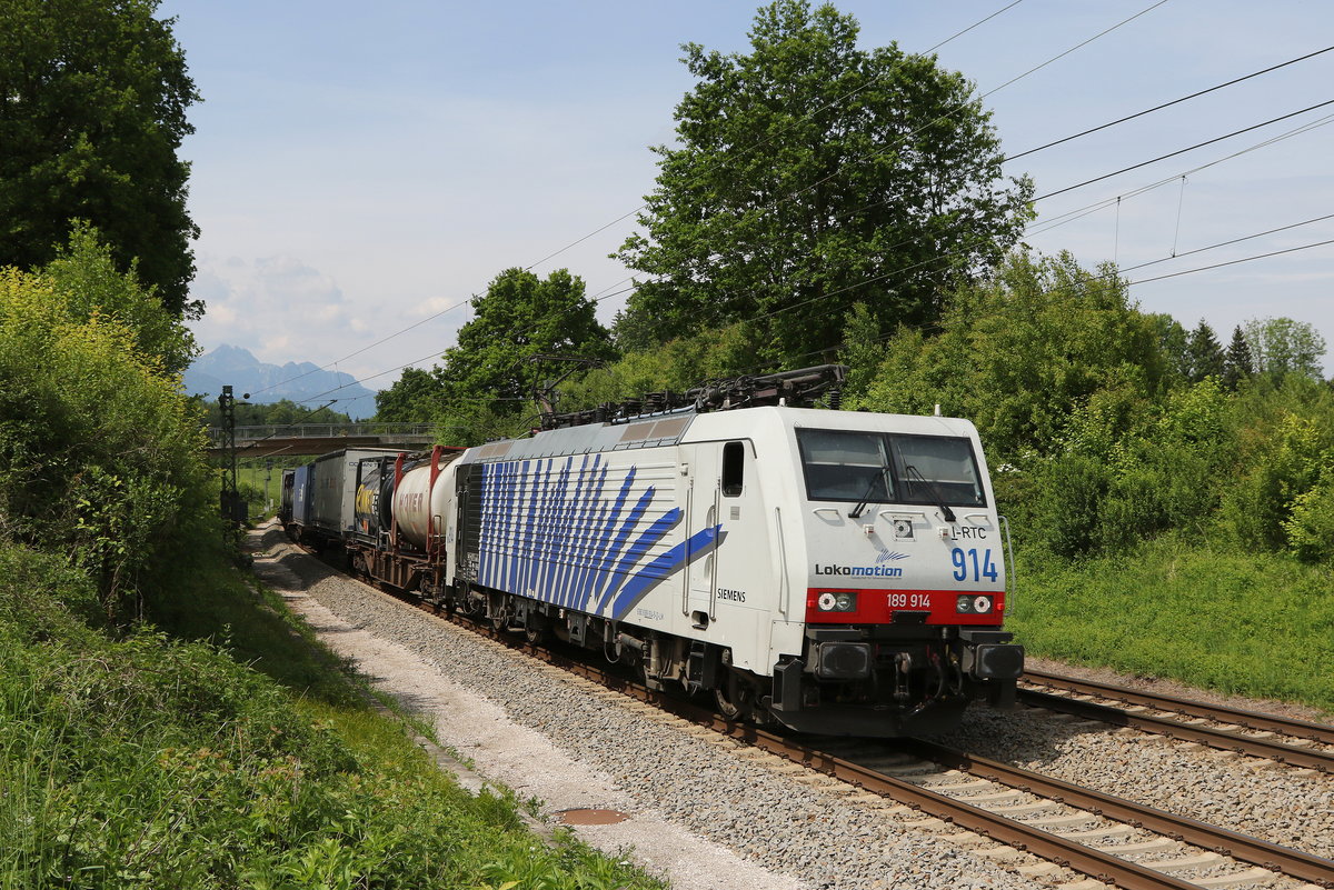 189 914 am 22. Mai 2020 bei Grabenstätt im Chiemgau.