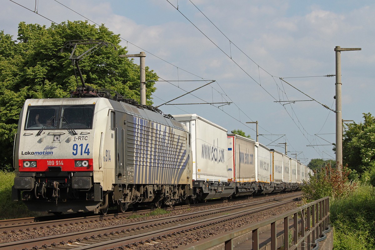 189 914 zog am 4.6.13 den Ekol durch Brühl.