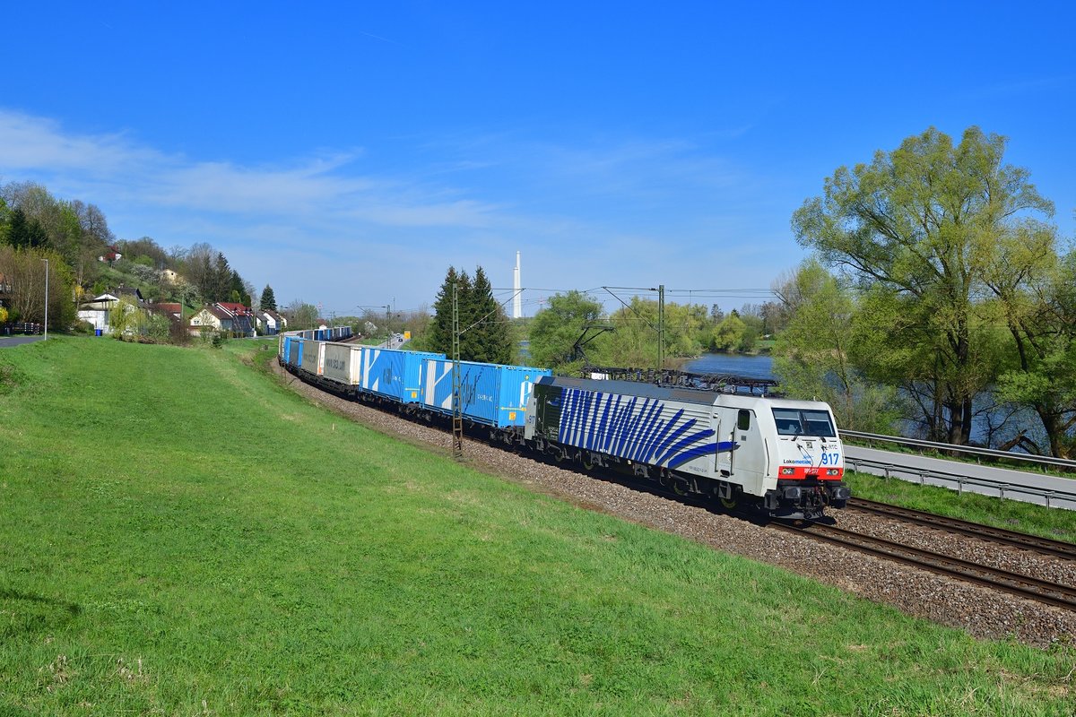 189 917 mit DGS 41857 am 18.04.2019 bei Pleinting.