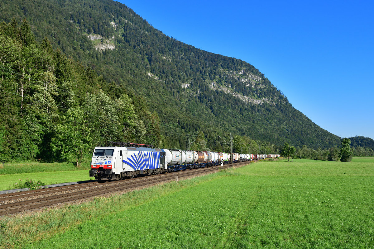 189 917 mit DGS 43113 am 21.08.2020 bei Niederaudorf.