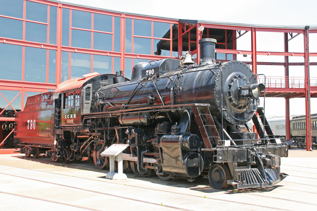 1903 American Locomotive Company 2-8-0 No. 790  Illinois Central . Aufgenommen am 21. Mai 2018 in der Steamtown in Scranton, Pennsylvania / USA.
