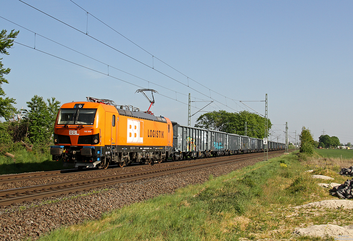 192 008 BBL bei Brühl am 25.04.2020