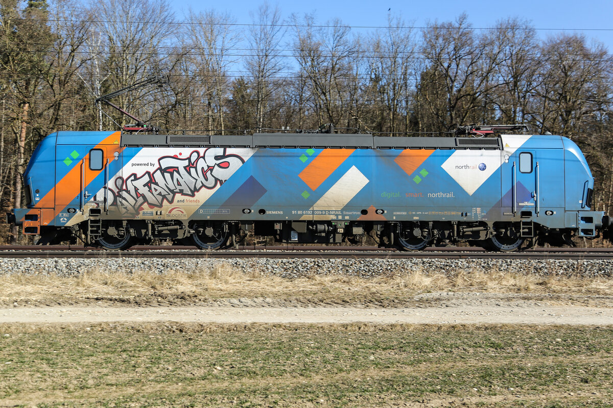 192 009 der northrail am  10.03.2022 in Eglharting