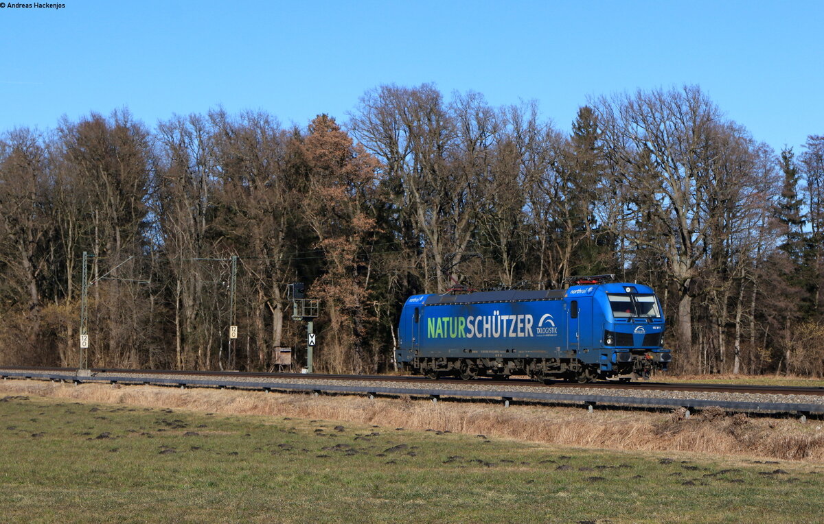 192 011-5 als Tfzf bei Brannenburg 12.2.22