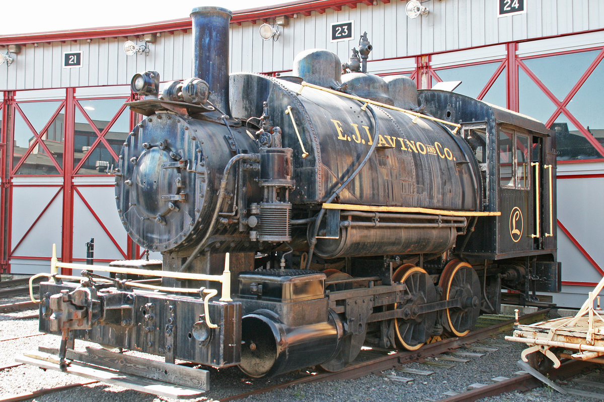 1927 American Locomotive Company 0-6-0T No. 3  E.J. Lavino and Company . Aufgenommen am 21. Mai 2018 in der Steamtown in Scranton, Pennsylvania / USA.
