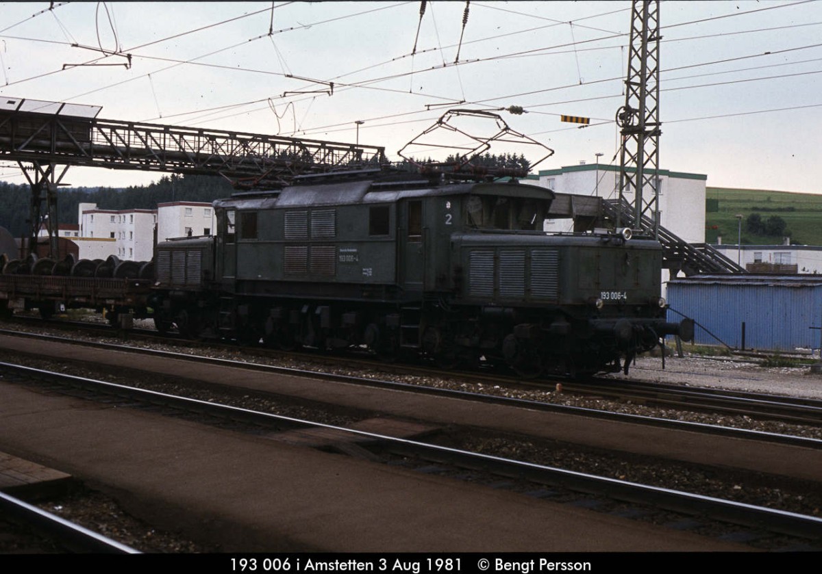 193 006 in Amstetten 03.08.1981
