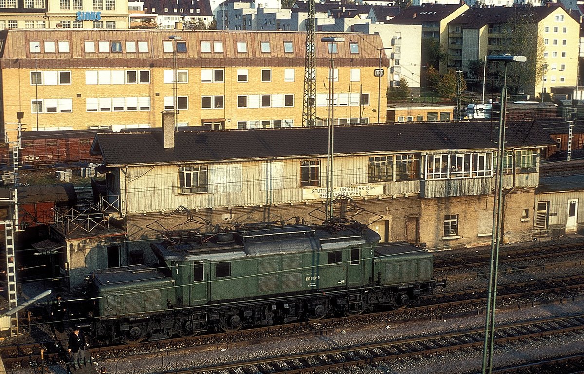 193 018  Stg. - Untertürkheim  31.10.79