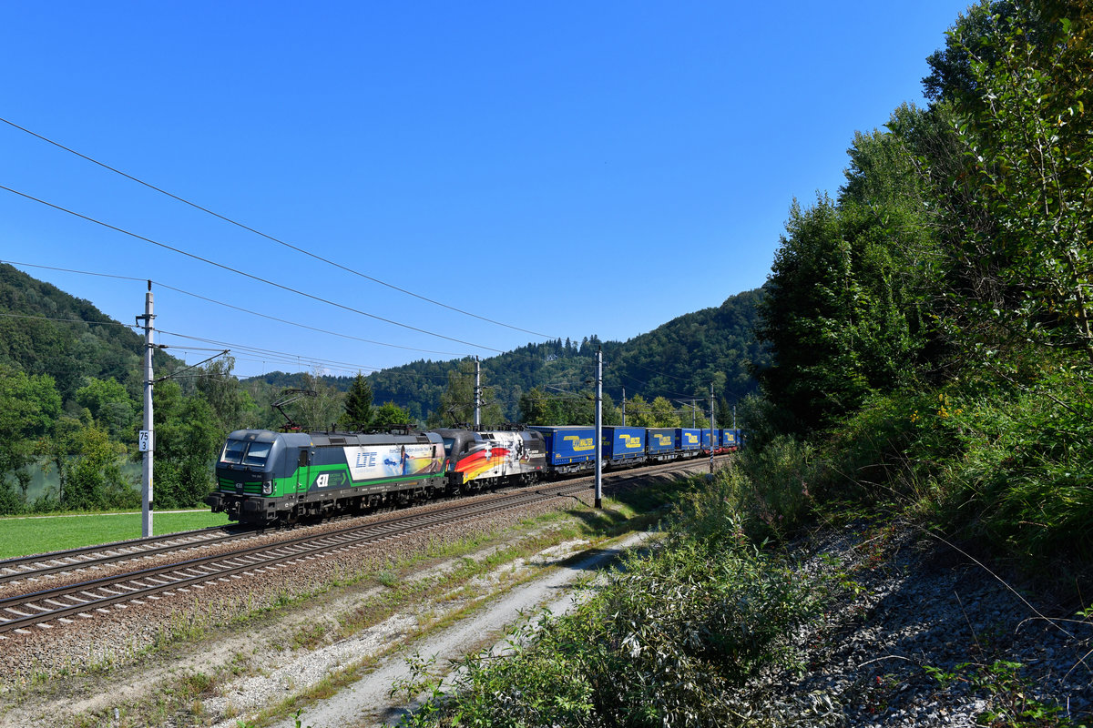 193 203 + 182 560 mit TEC 40649 am 31.07.2018 bei Ingling. 