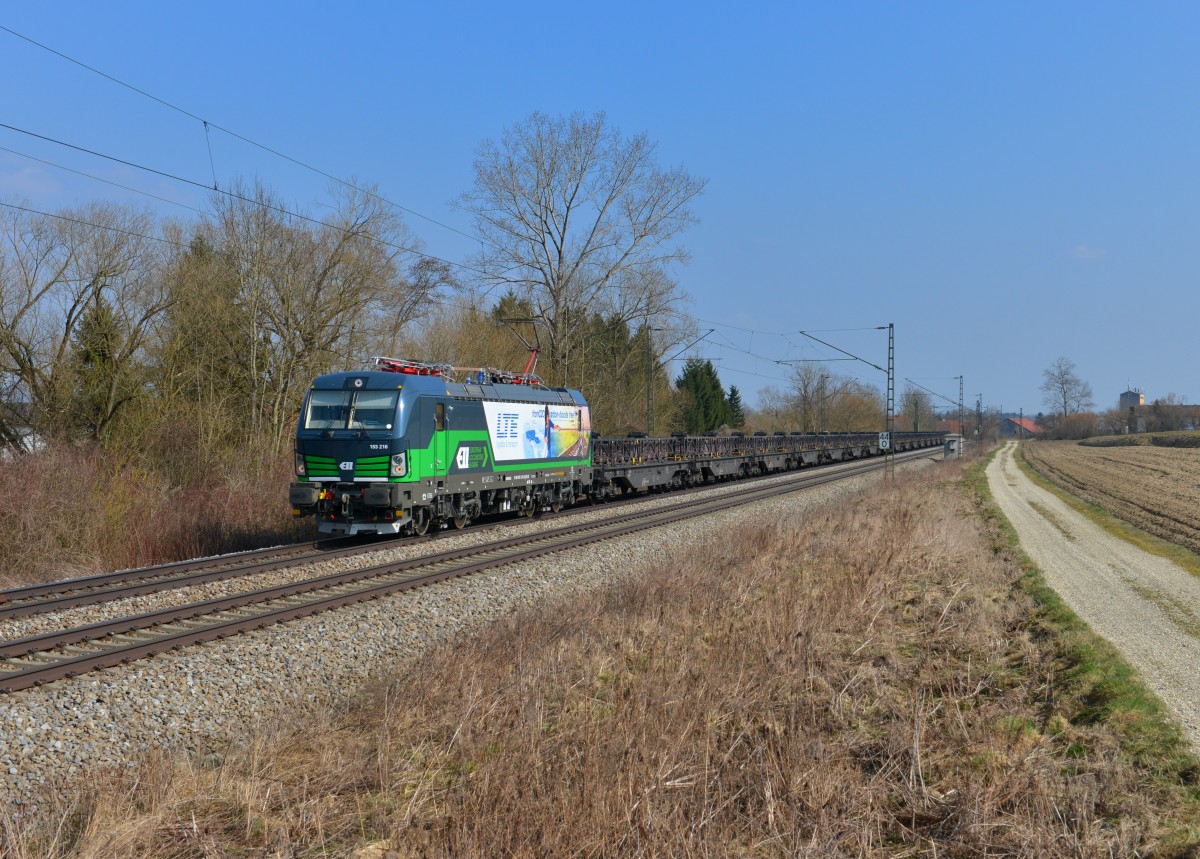 193 216 mit DGS 46694 am 15.03.2015 bei Langenisarhofen.