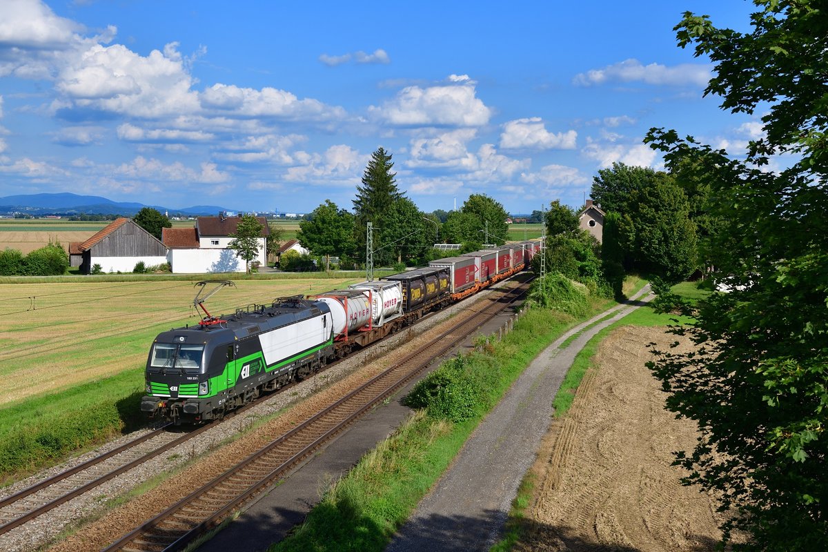 193 231 mit DGS 40670 am 14.08.2019 bei Stephansposching.