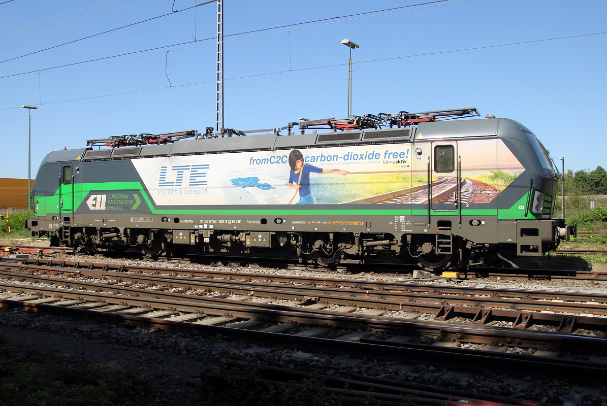 193 262-3 D-ELOC / LTE Logistik- und Transport- GmbH /Güterbahnhof Karlsruhe / 04.09.2019