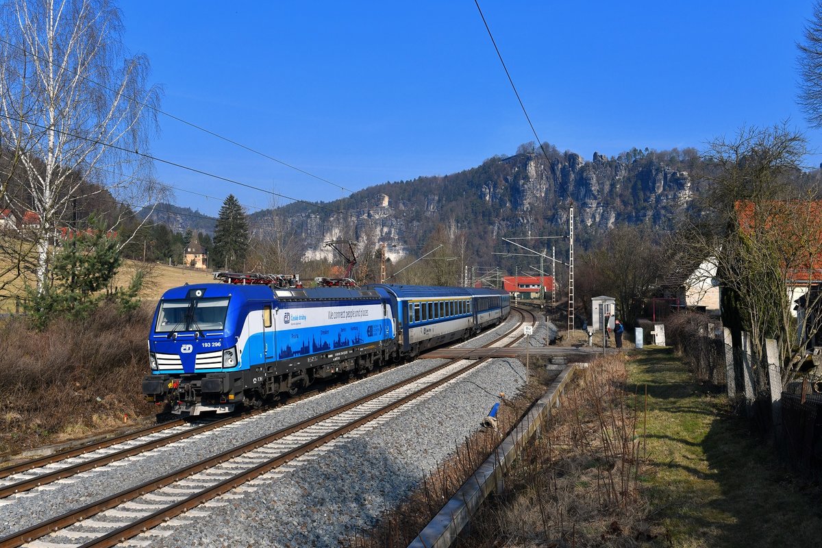 193 296 mit einem EC am 25.03.2018 bei Rathen. 