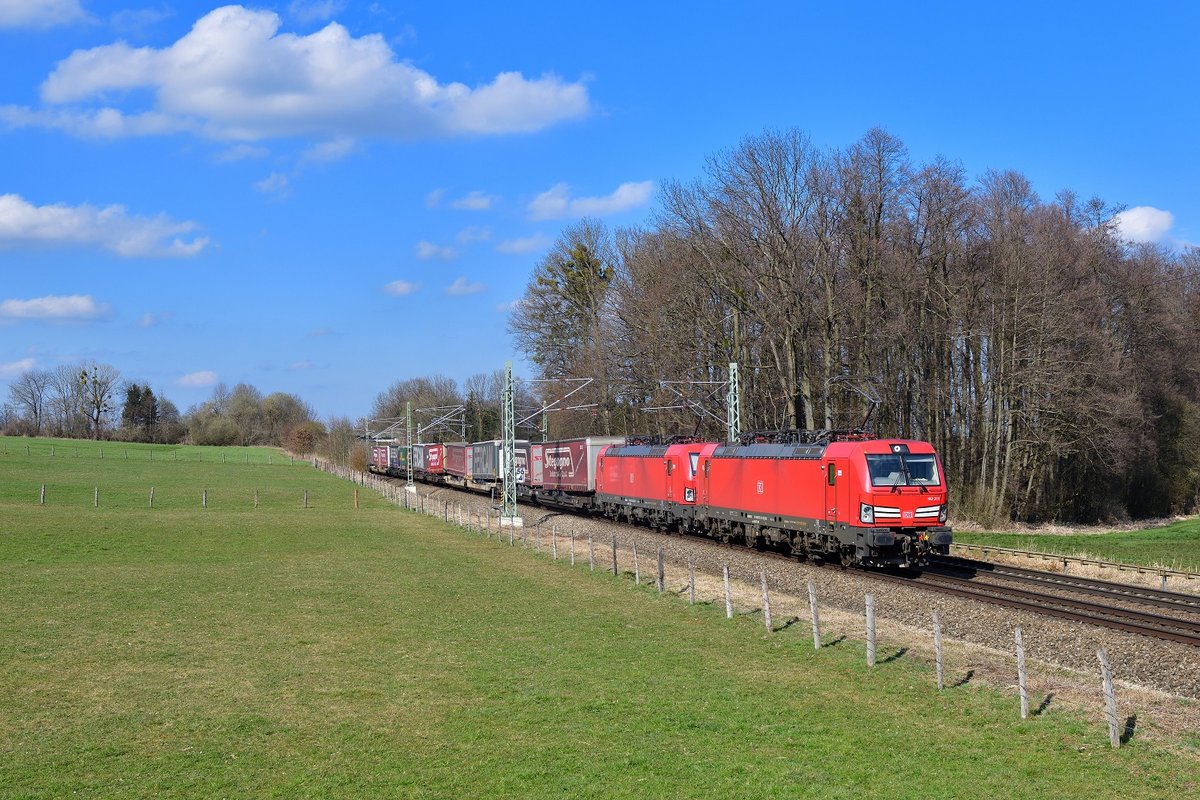 193 311 + 193 344 mit 42129 am 18.03.2020 bei Vogl.