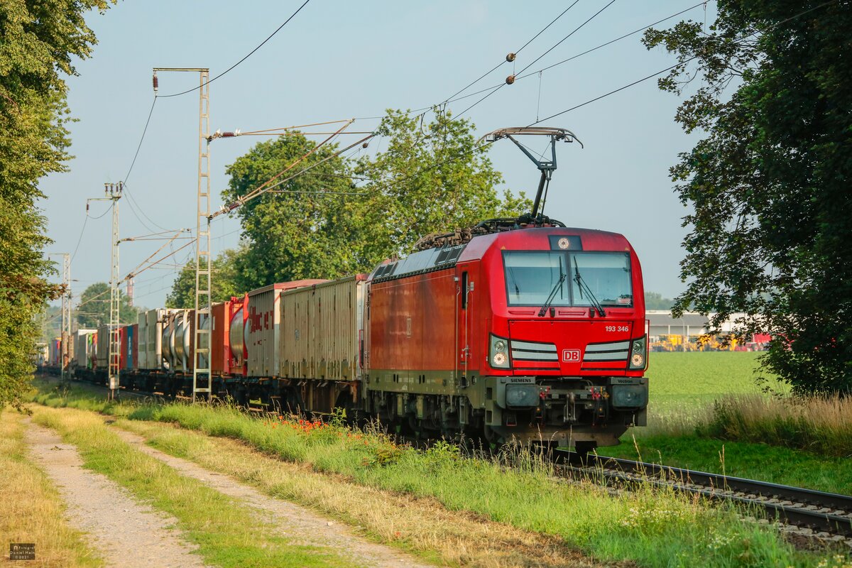 193 346 DB Vectron in Boisheim, Juni 2021.