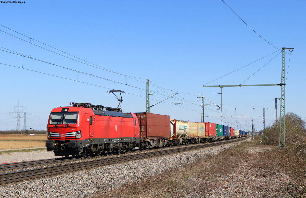 193 359-7 mit dem KT 40021 (Waalhaven Zuid-Brescia Est Fascio Merci) bei Schliengen 31.3.20