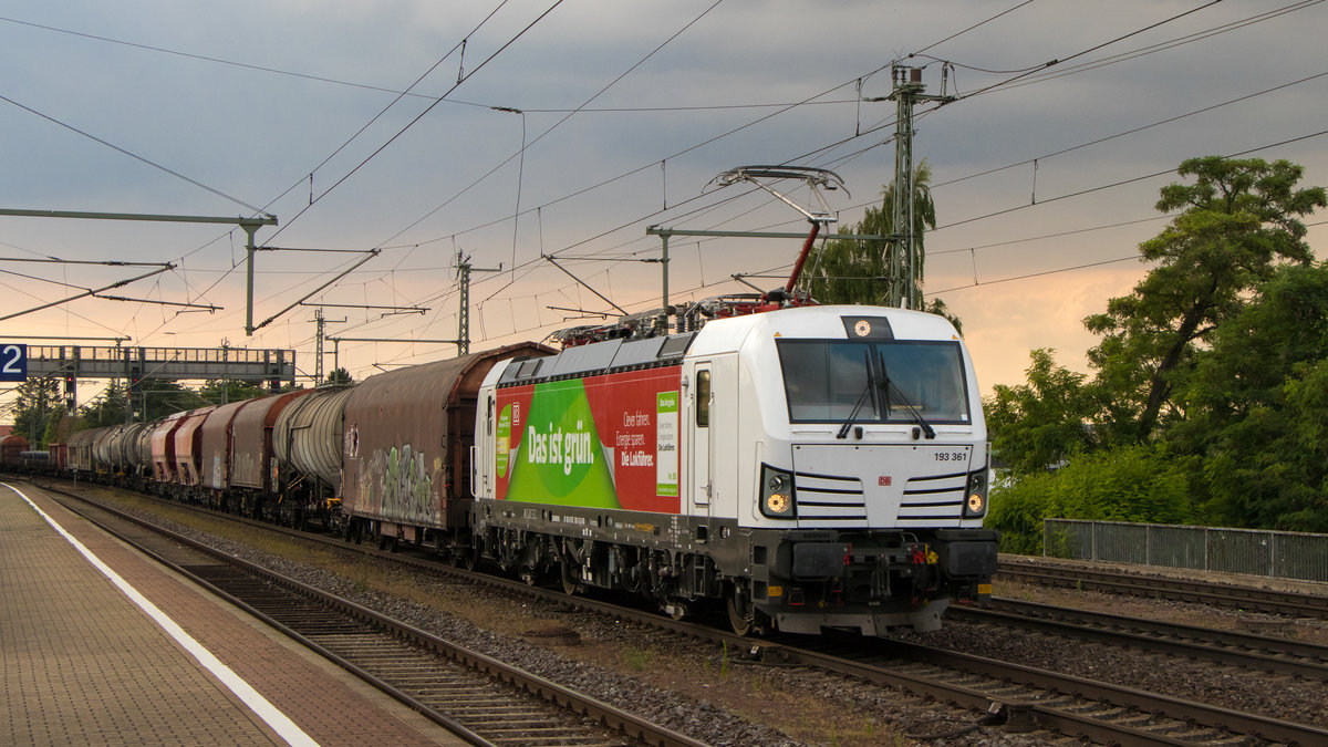 193 361-3 ist am 19. Juli 2019 in Niederndodeleben zu sehen. 