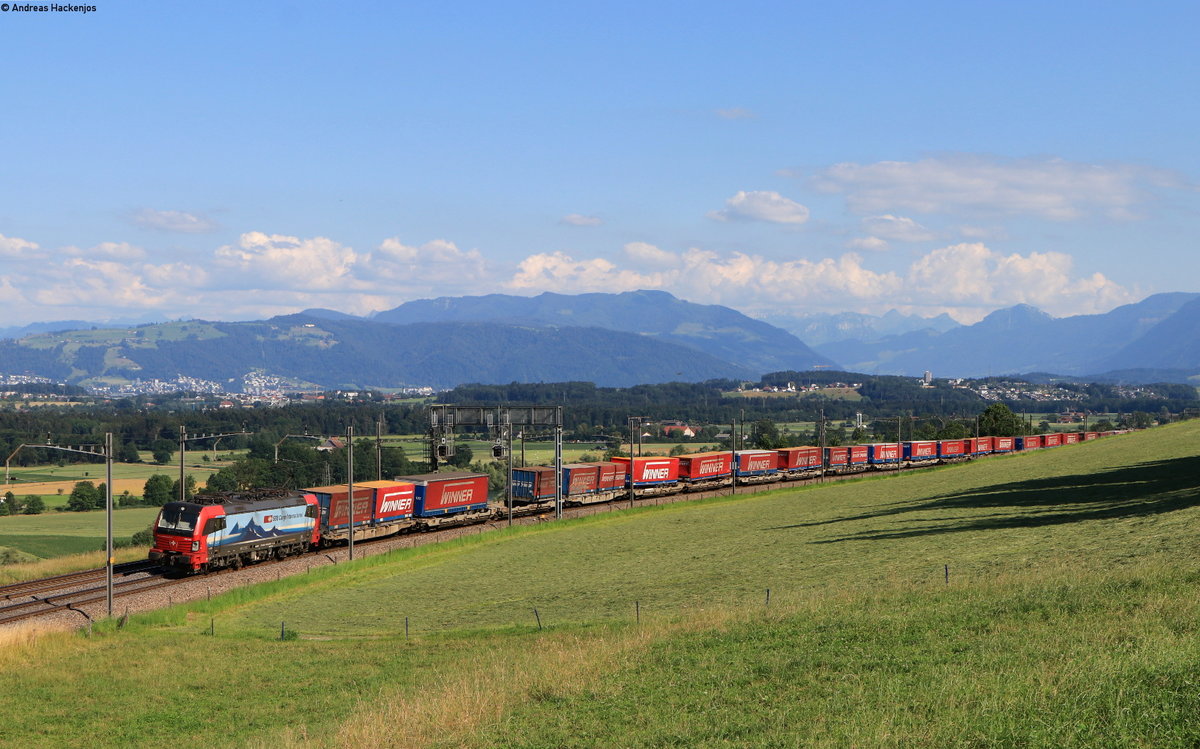 193 463-7 mit dem 42072 (Luino SBB-Wuppertal Langerfeld) bei Mühlau 23.6.20