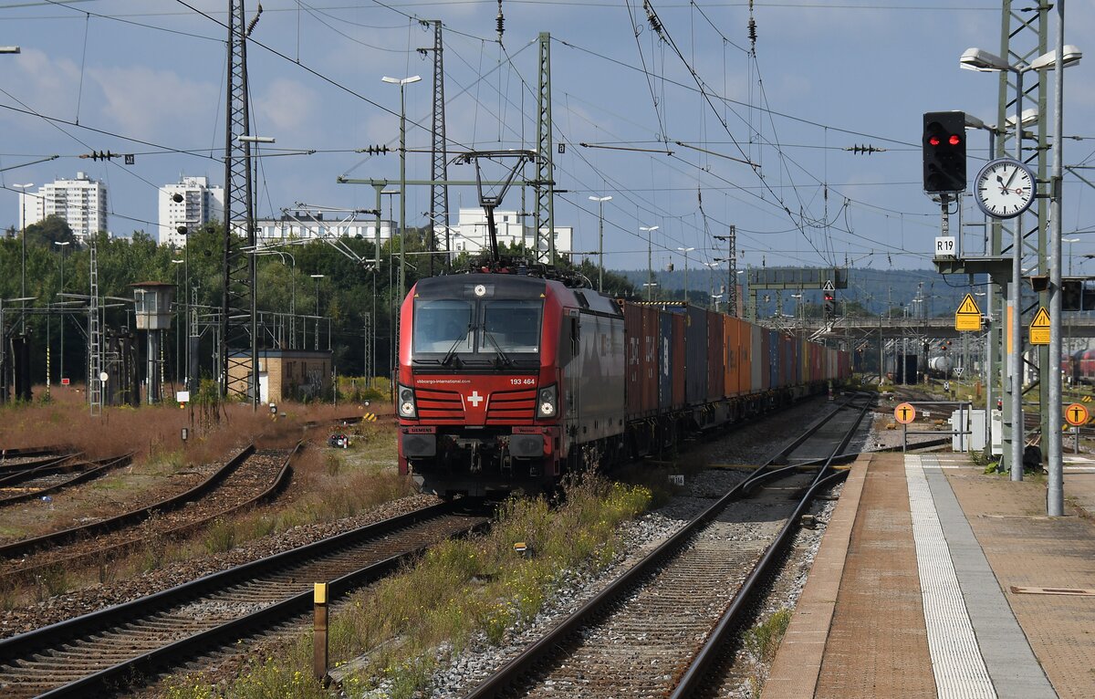193 464 am 18.09.21 im Regensburger Hbf