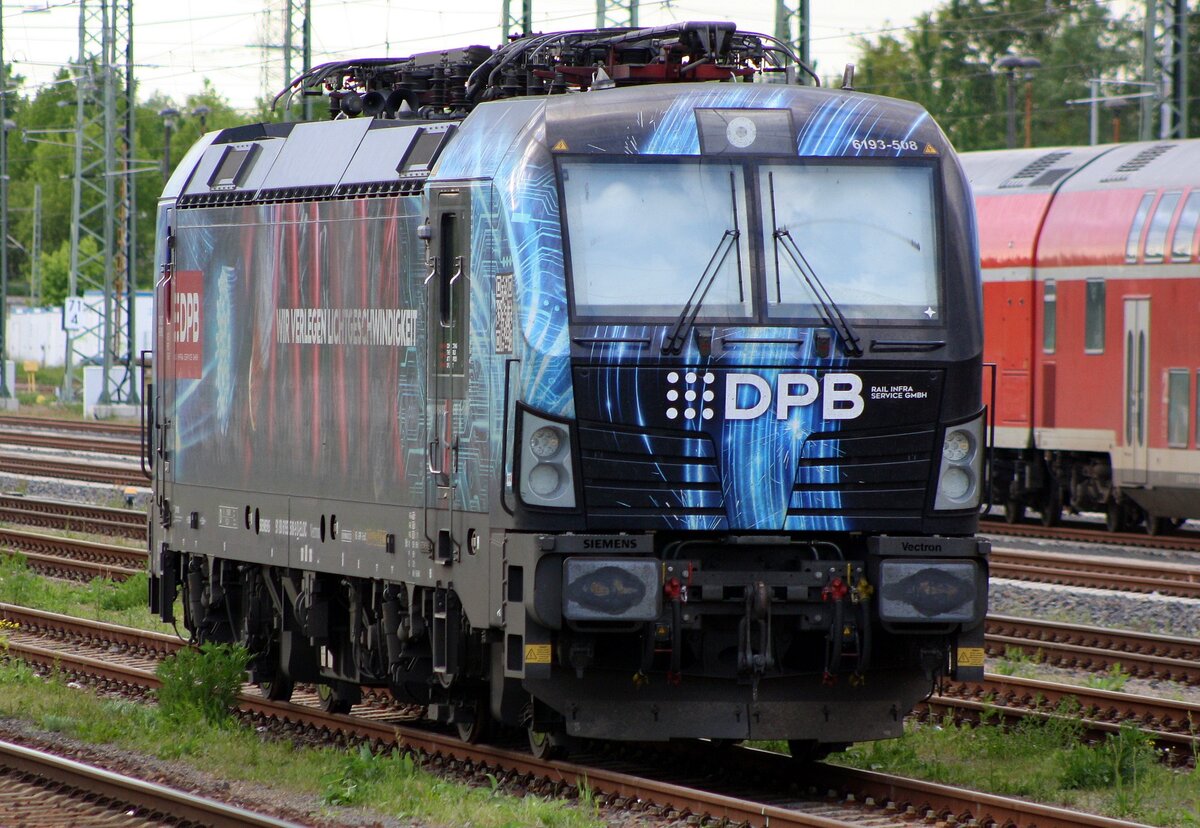 193 508 | DBP Rail Infra Service GmbH | Angerm�nde | Mai 2026 | Teleaufnahme