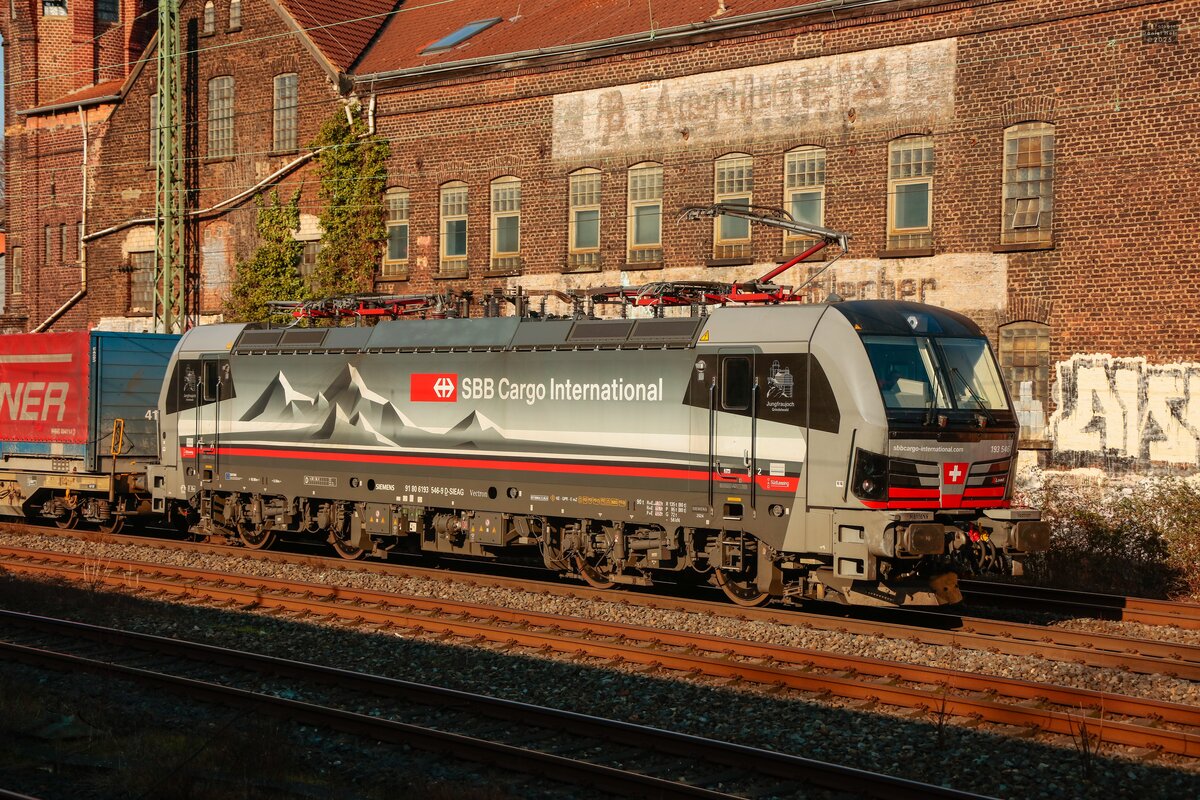 193 546  Jungfraujoch  SBB Cargo International in Wuppertal, März 2025.