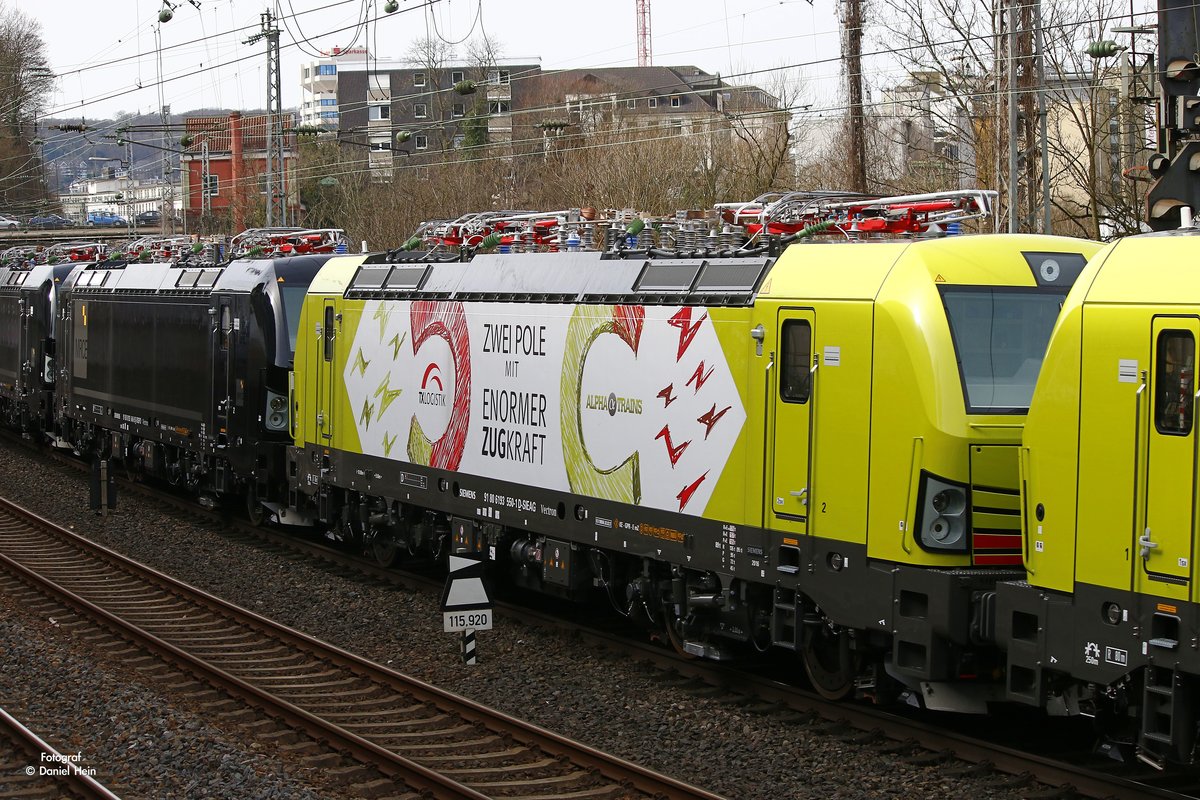 193 550-1 TXL/Alpha Trains in Wuppertal, am 11.03.2017.