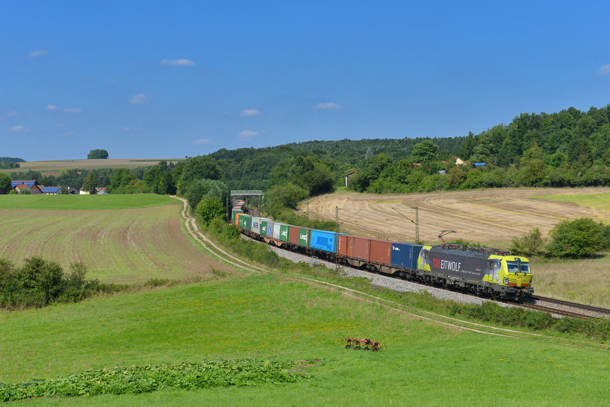 193 554 mit DGS 43963 am 23.08.2017 bei Edlhausen. 