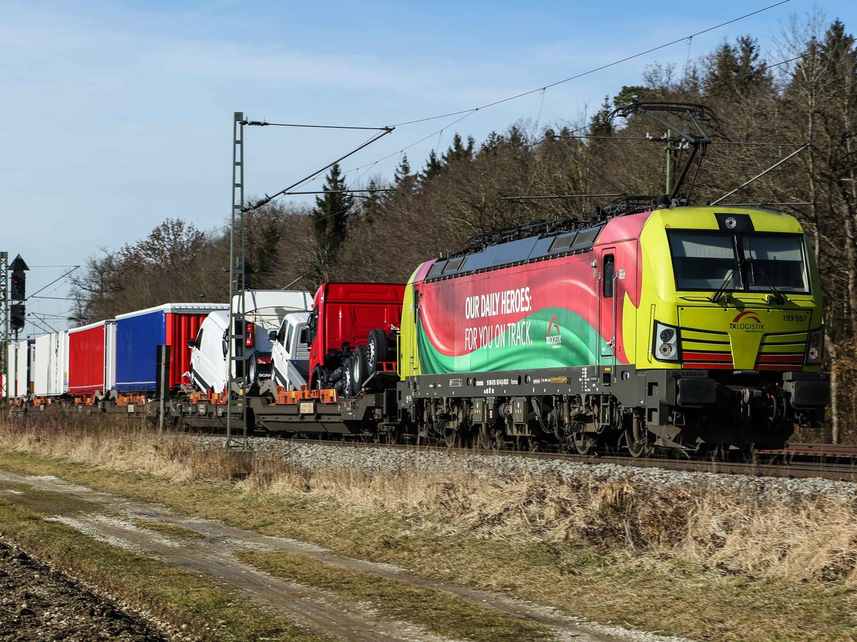 193 557  Our daily heroes  bei Eglharting  im Februar 2020.