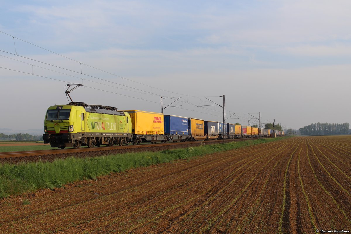 193 558 (NaturalTalent) TXL mit einem KLV-Zug bei Niedernjesa am 19.05.2019