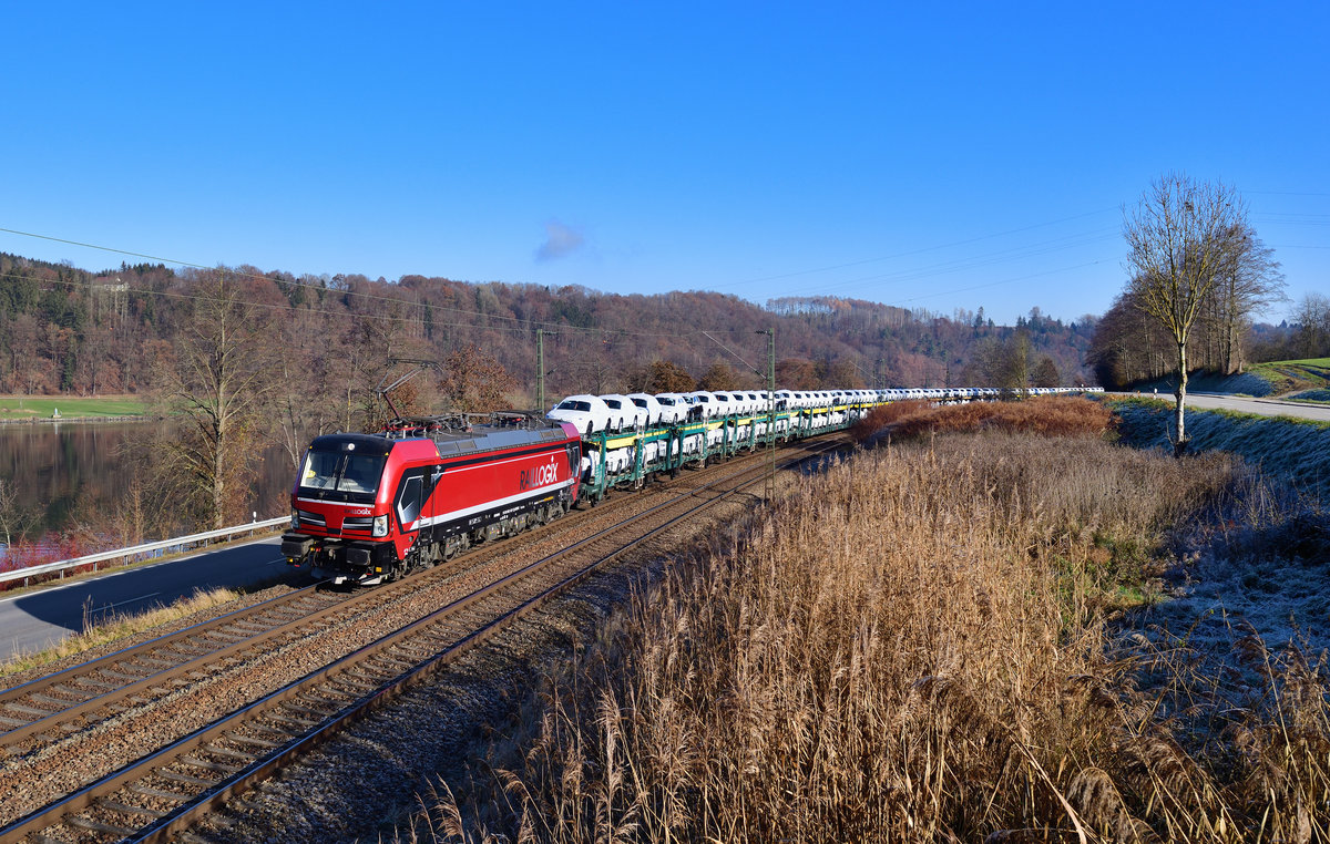 193 627 mit DGS 47142 am 26.11.2020 bei Sandbach.