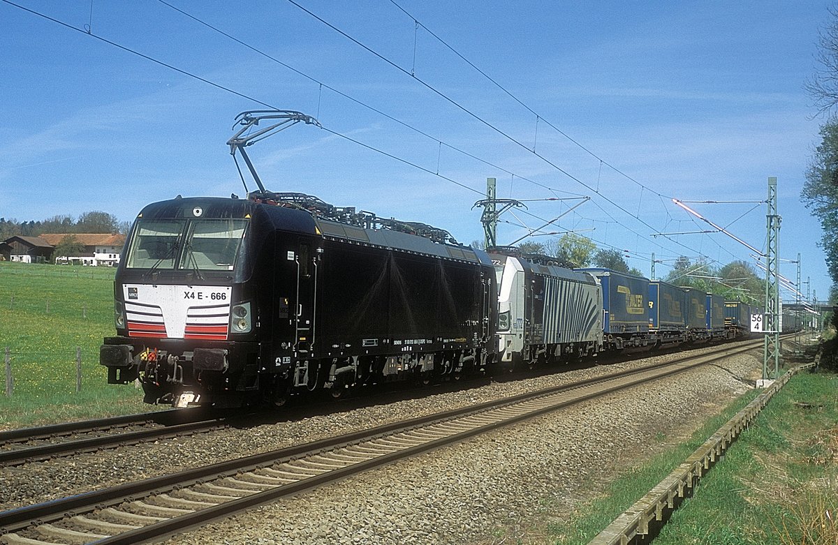 193 666 + 193 772  bei Großkarolinenfeld  24.04.19