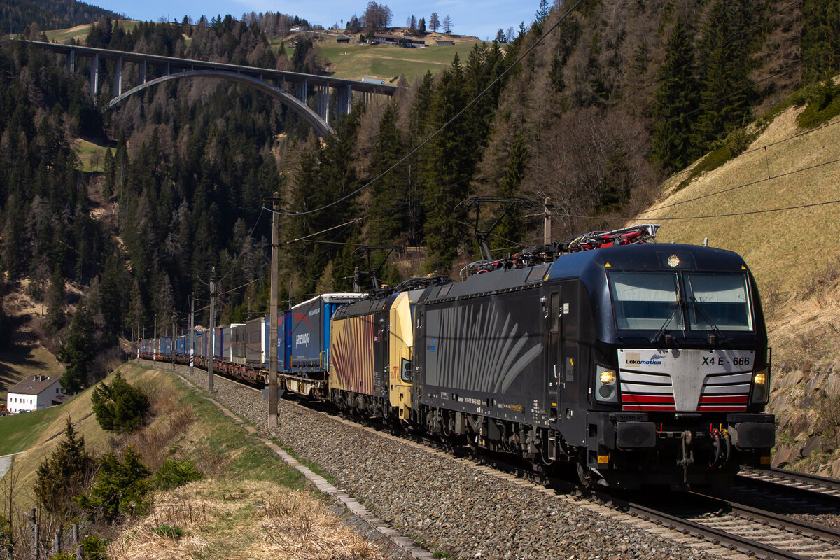 193 666 bei St. Jodok am Brenner. 14.4.22