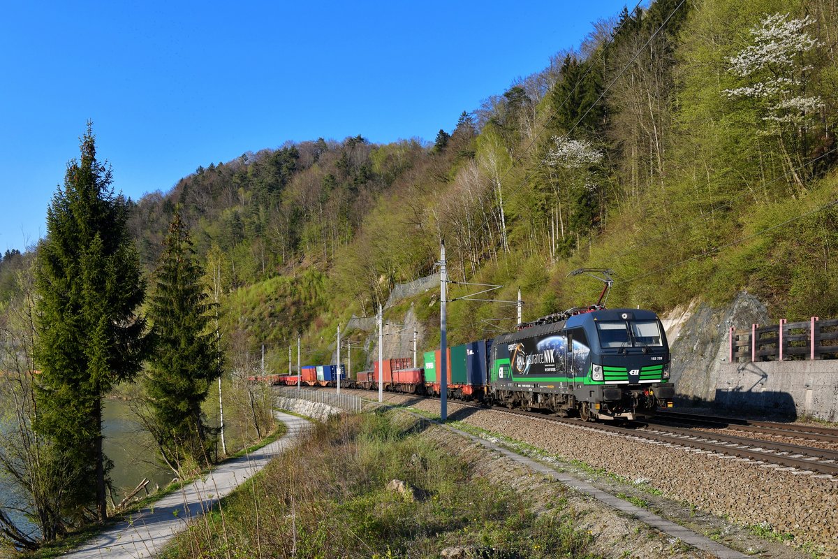 193 728 mit TEC 41967 am 15.04.2019 bei Ingling. 