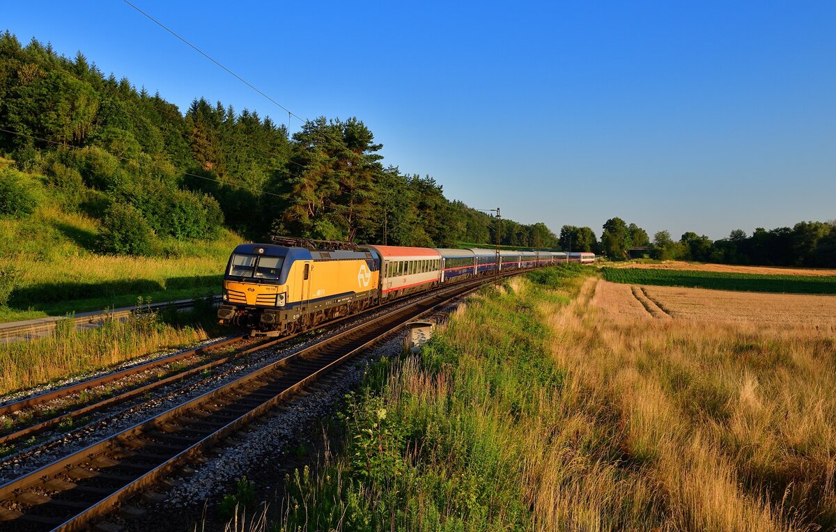 193 733 mit NJ 491 am 07.07.2023 bei Vilshofen. Bahnbilder.de