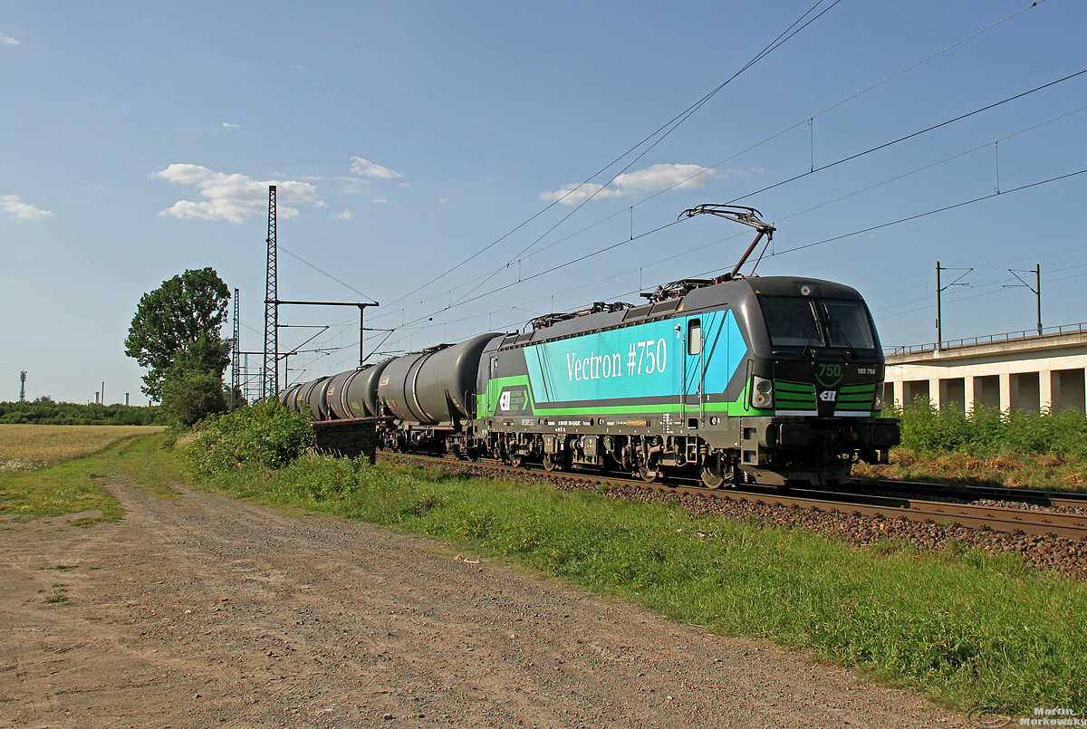 193 756  Vectron #750  bei Porz Wahn am 24.06.2020