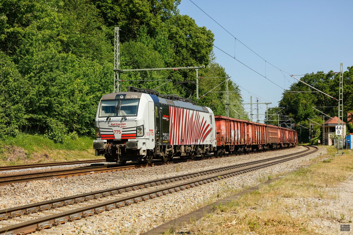 193 775 Lokomotion in Aßling, Juni 2023.