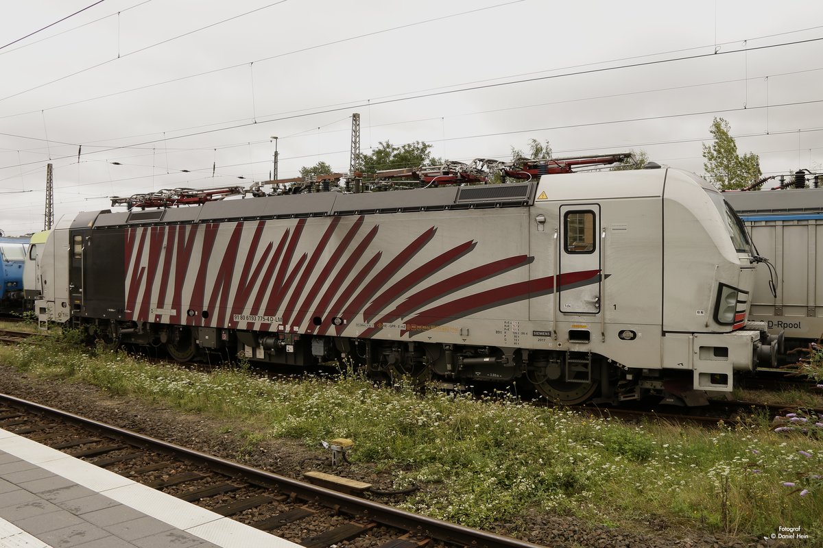 193 775 Lokomotion in Krefeld Hbf abgestellt, August 2017.